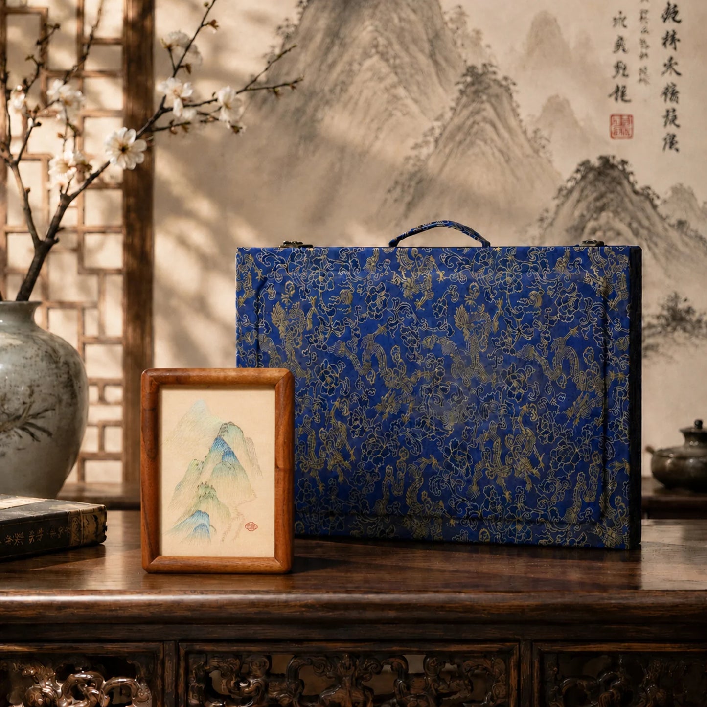 Thousand Miles of Rivers and Mountains Suzhou Embroidery