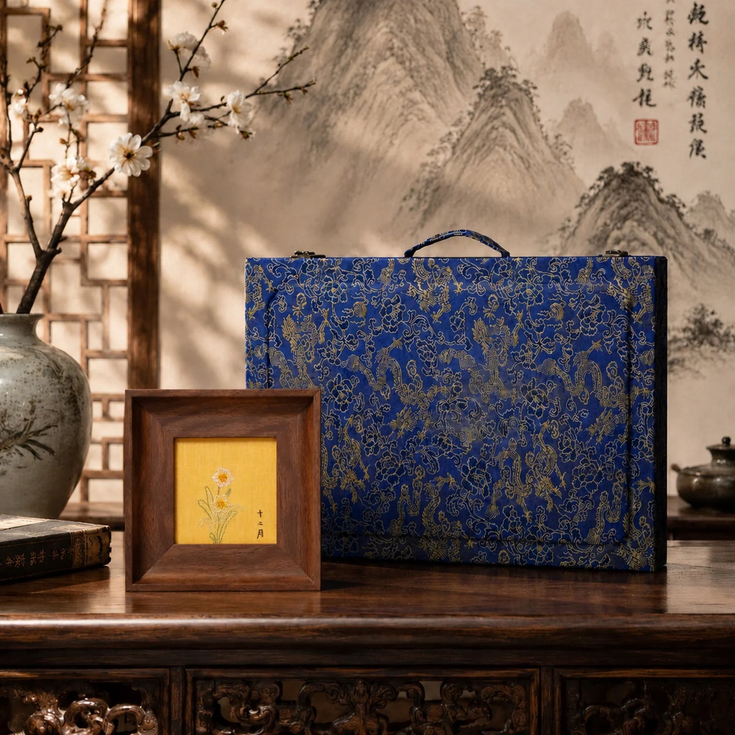 Narcissus Suzhou Embroidery Ornament