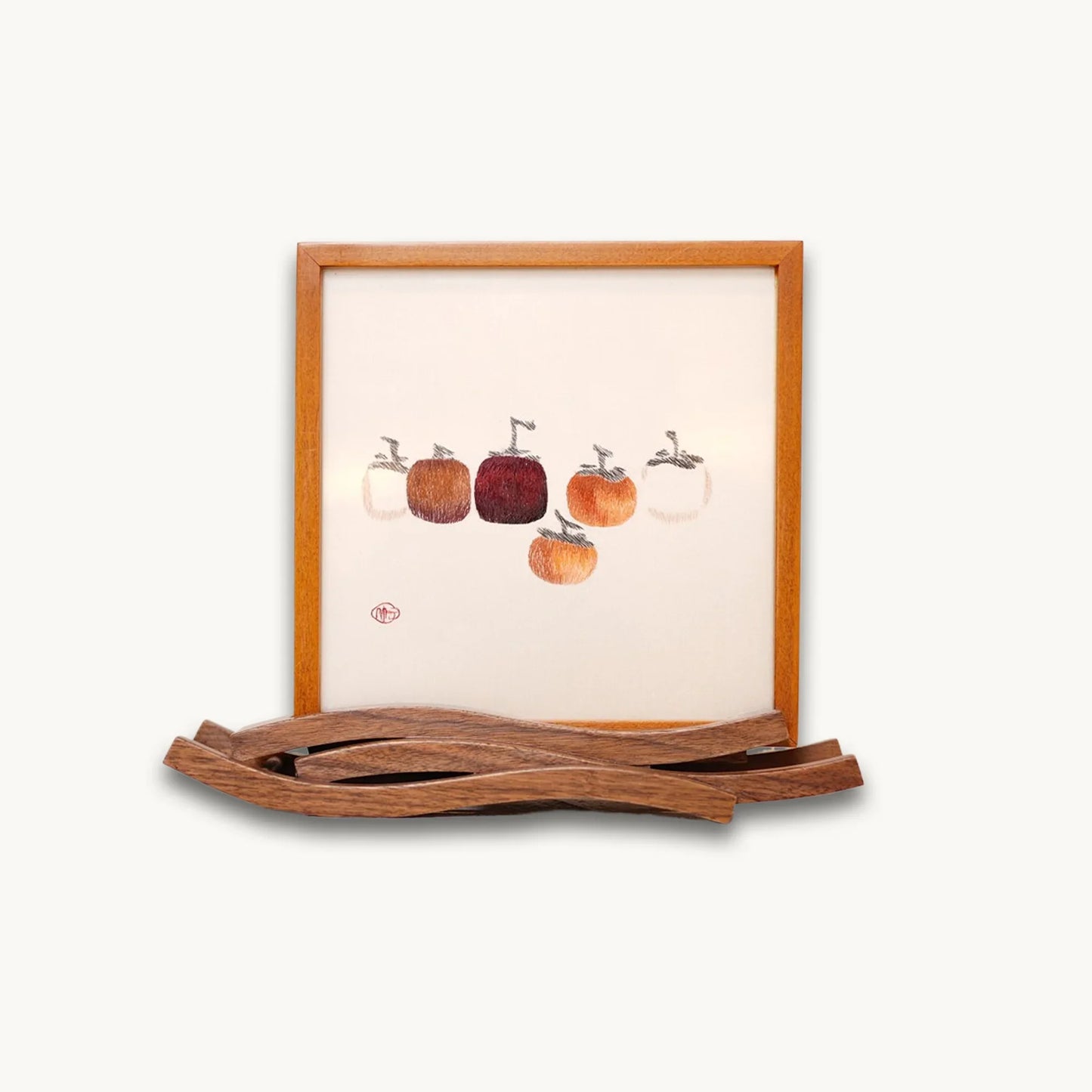 Museum-Quality Moonrise Over the Sea: Six Persimmons Suzhou