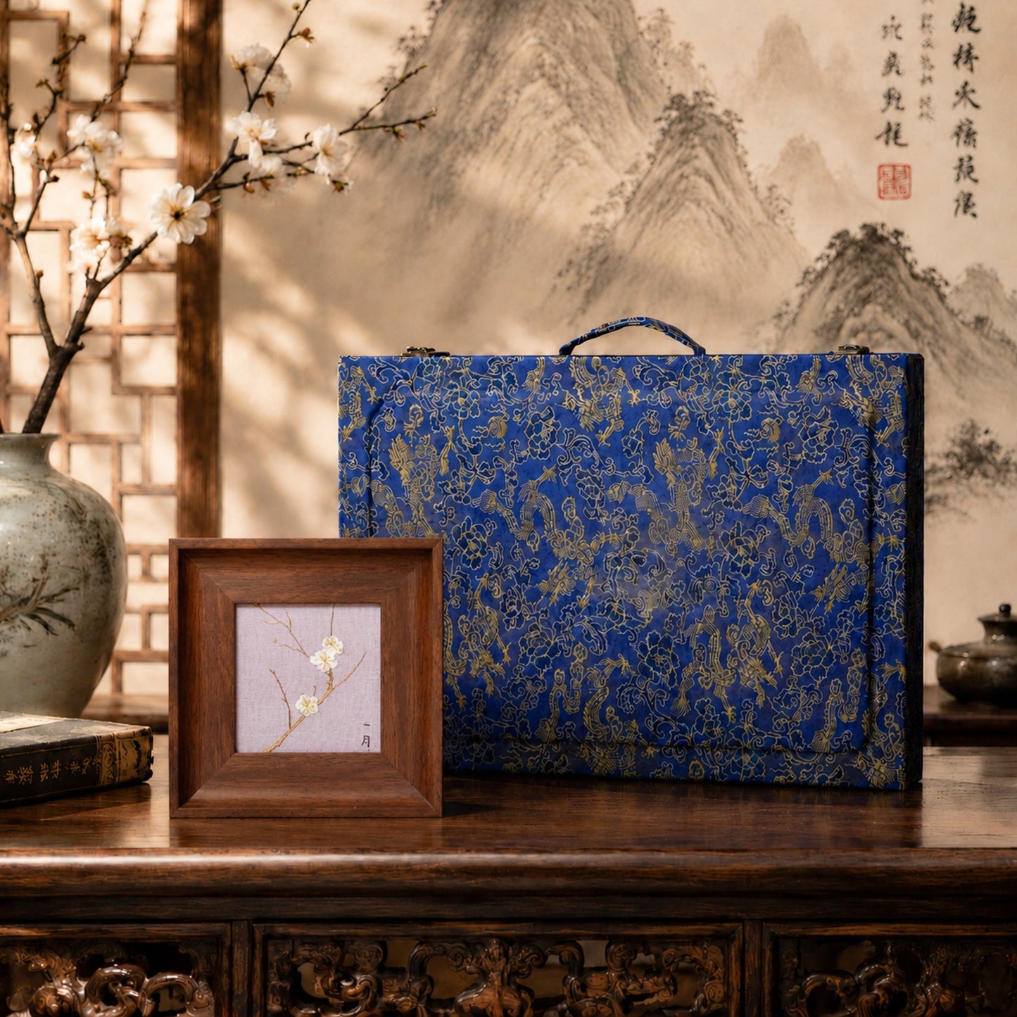 Plum Blossom Suzhou Embroidery Ornament