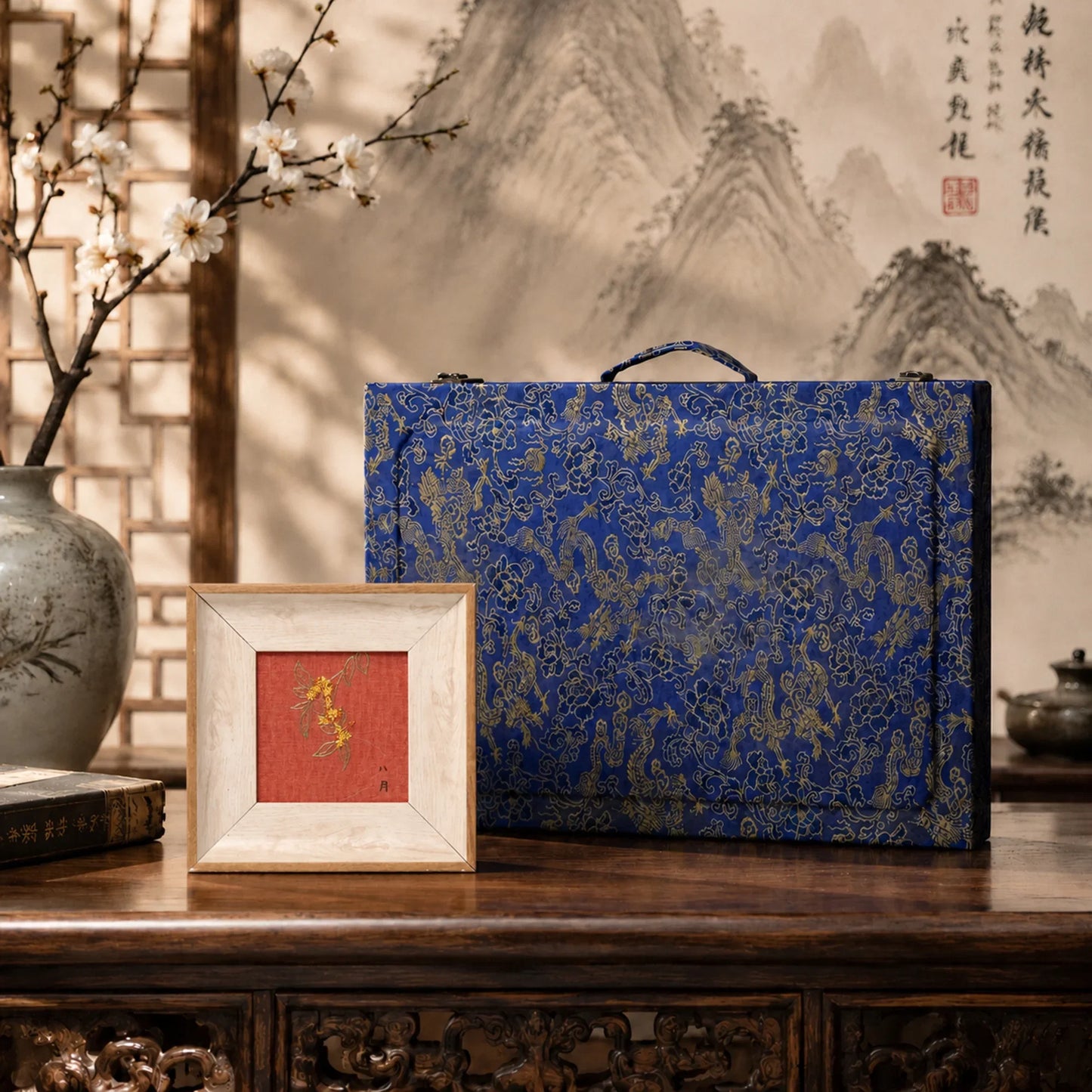 Wall Art Osmanthus Suzhou Embroidery Ornament