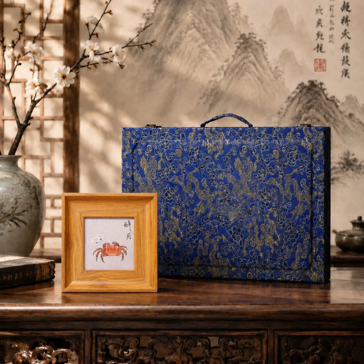 Crab Suzhou Embroidery Ornament