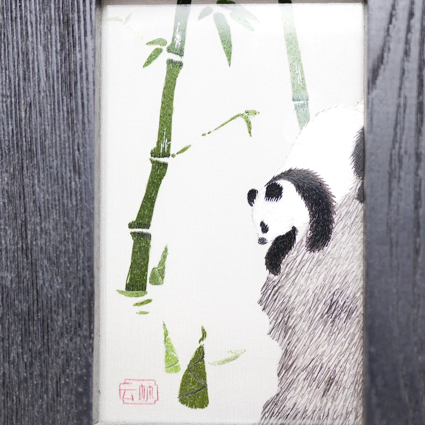 Museum-Quality Bamboo Shadows & Panda Suzhou Embroidery