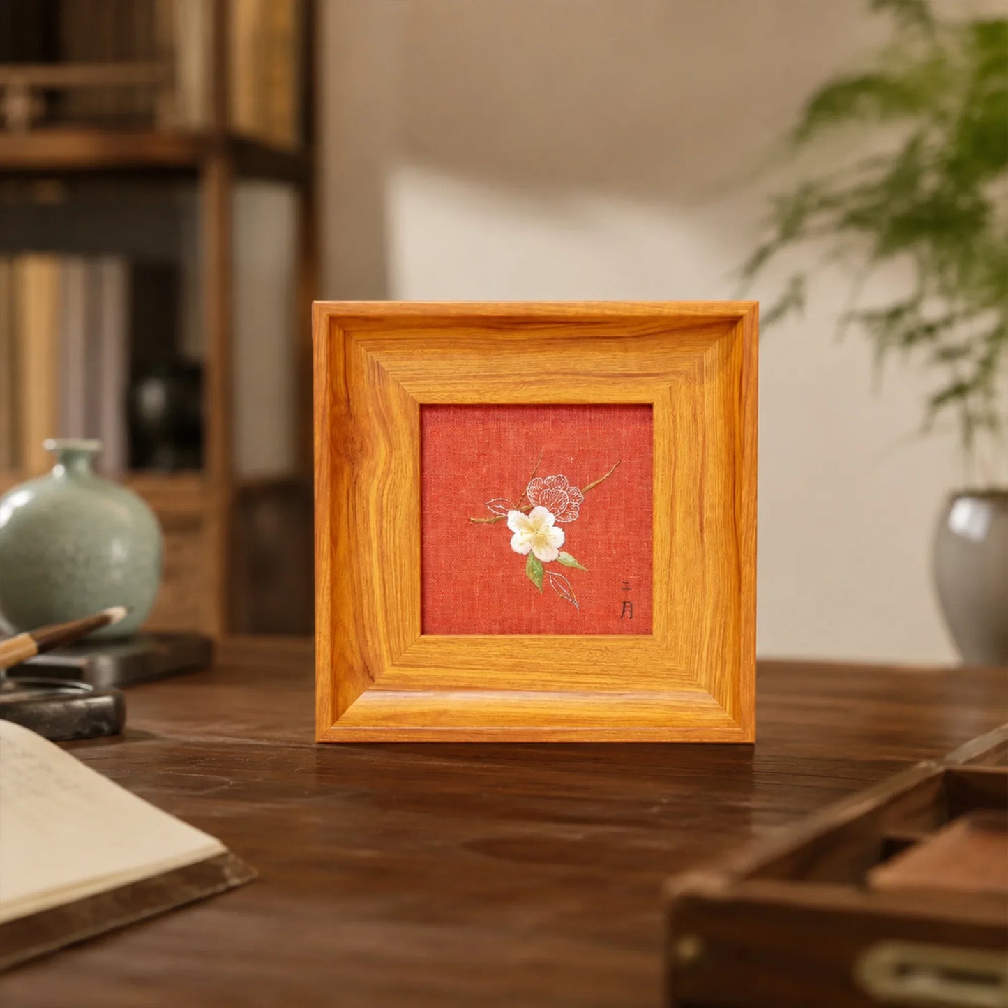 Apricot Blossom Suzhou Embroidery Ornament