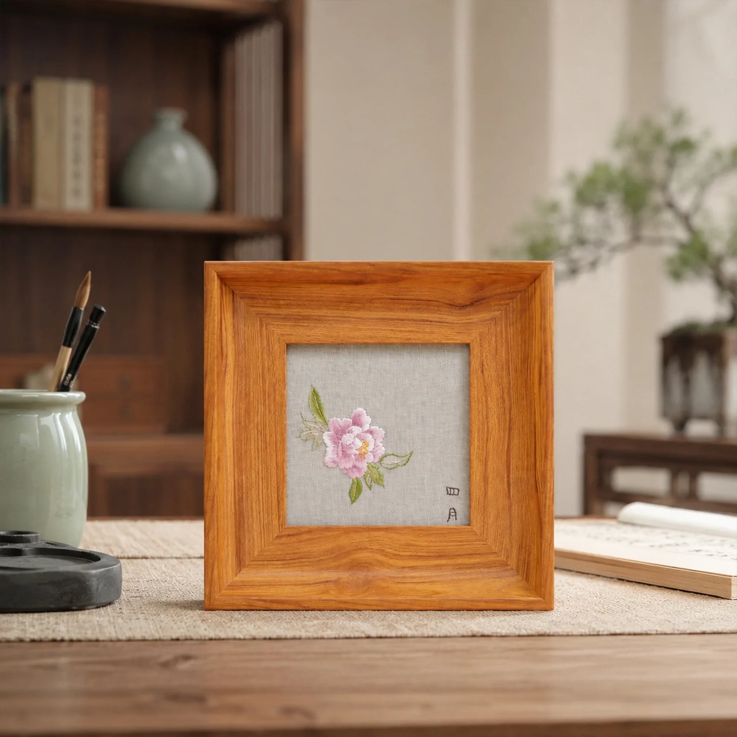 Masterpiece Peony Suzhou Embroidery Ornament