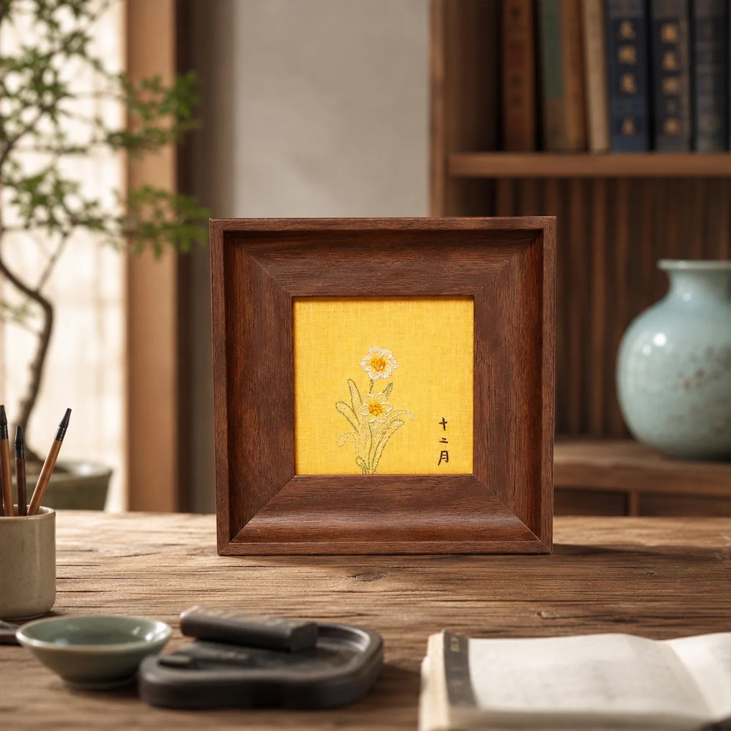 Narcissus Suzhou Embroidery Ornament