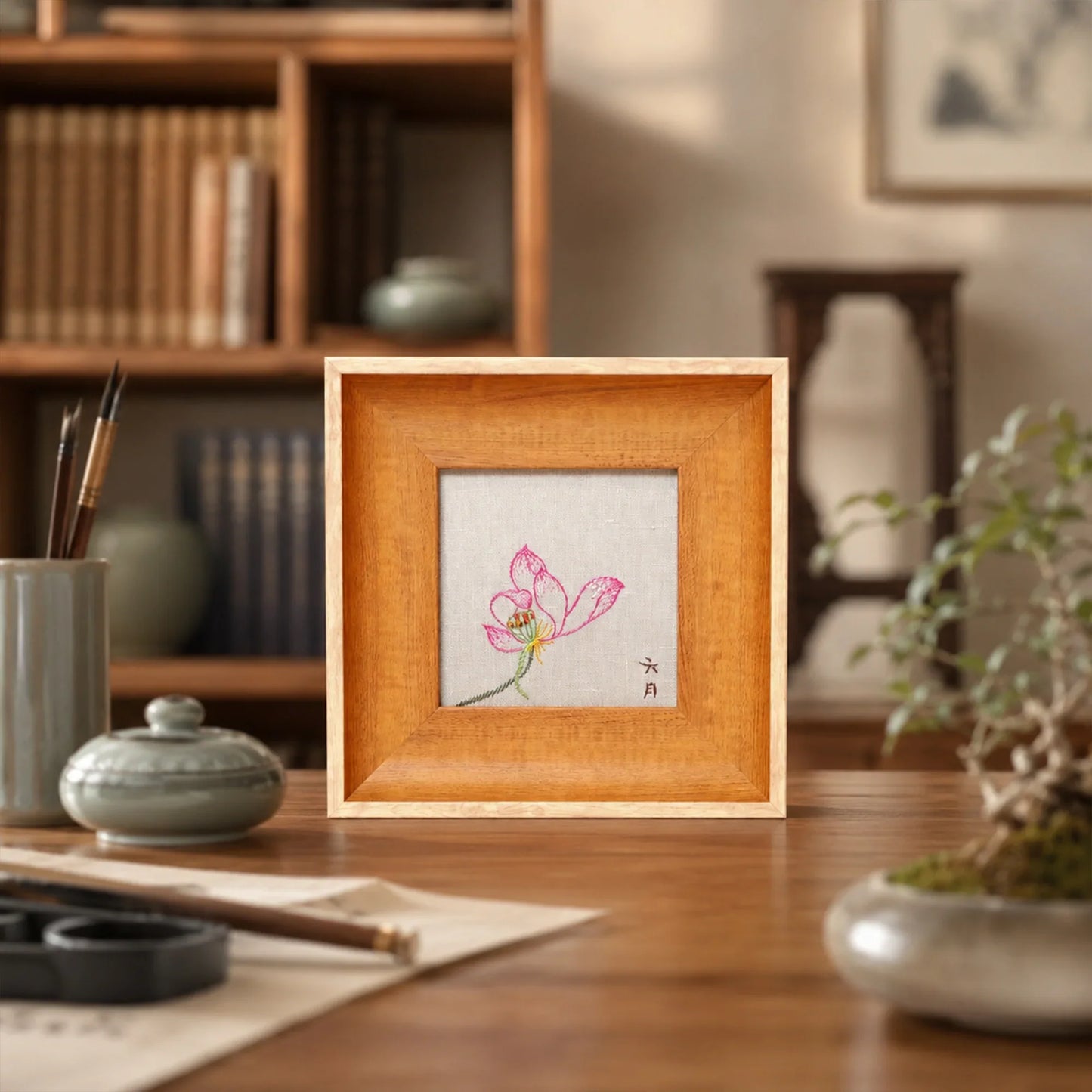 Heritage Lotus Suzhou Embroidery Ornament