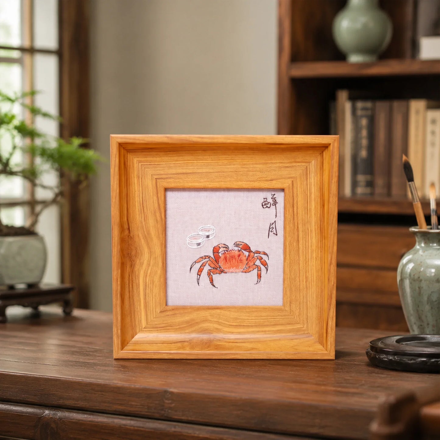 Crab Suzhou Embroidery Ornament