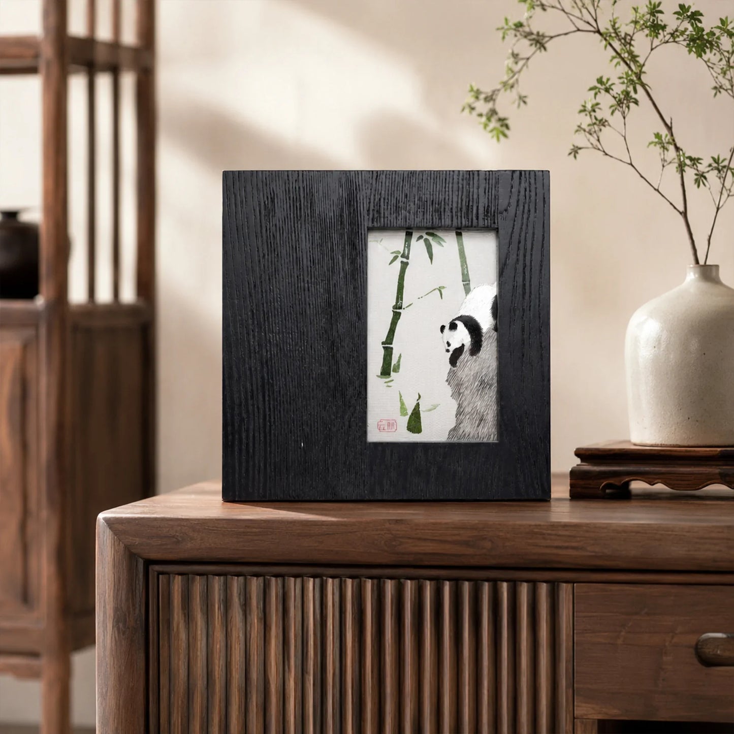 Museum-Quality Bamboo Shadows & Panda Suzhou Embroidery