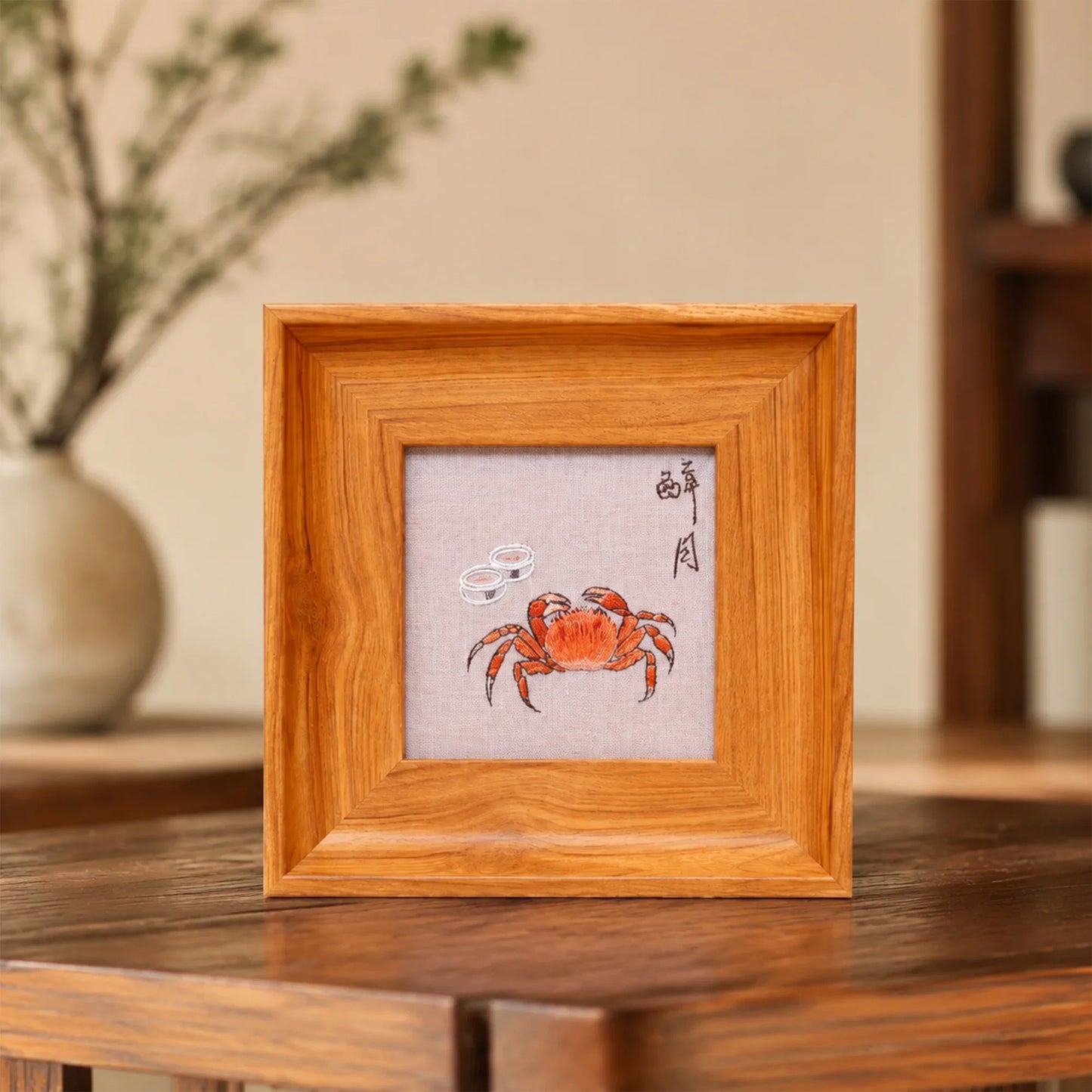 Crab Suzhou Embroidery Ornament