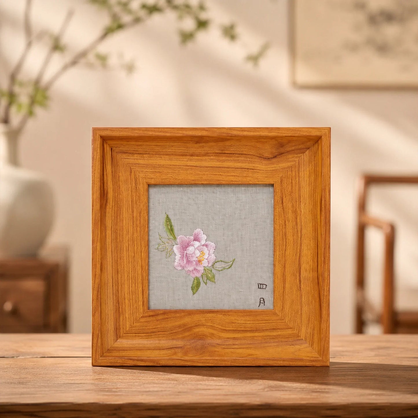 Masterpiece Peony Suzhou Embroidery Ornament