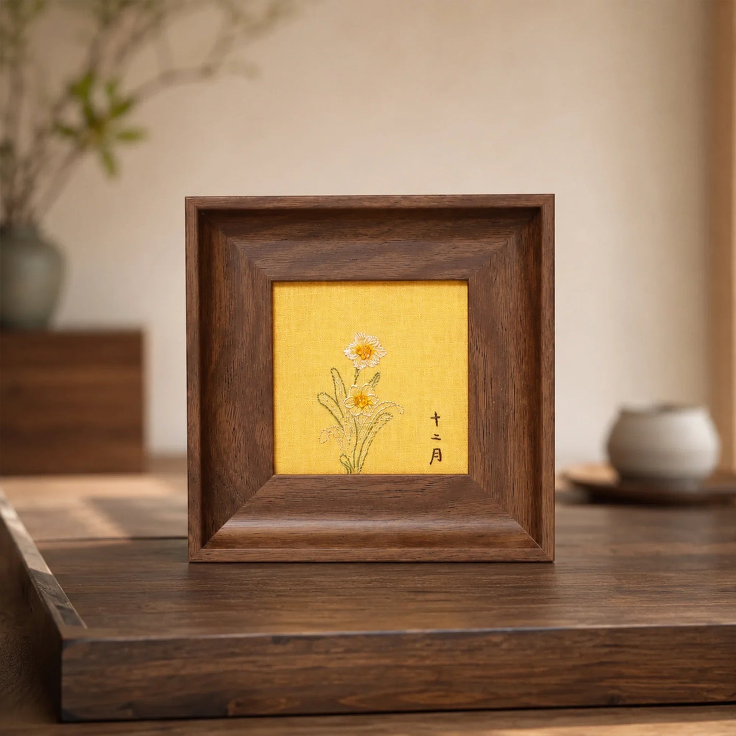 Narcissus Suzhou Embroidery Ornament