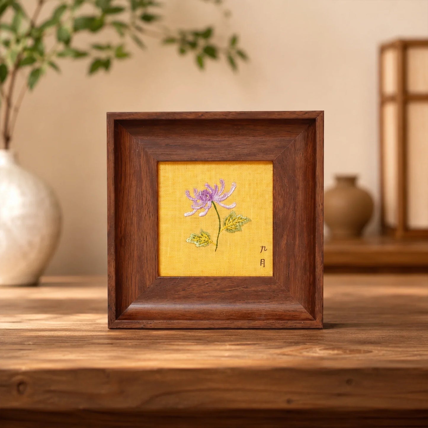 Wall Art Chrysanthemum Suzhou Embroidery Ornament