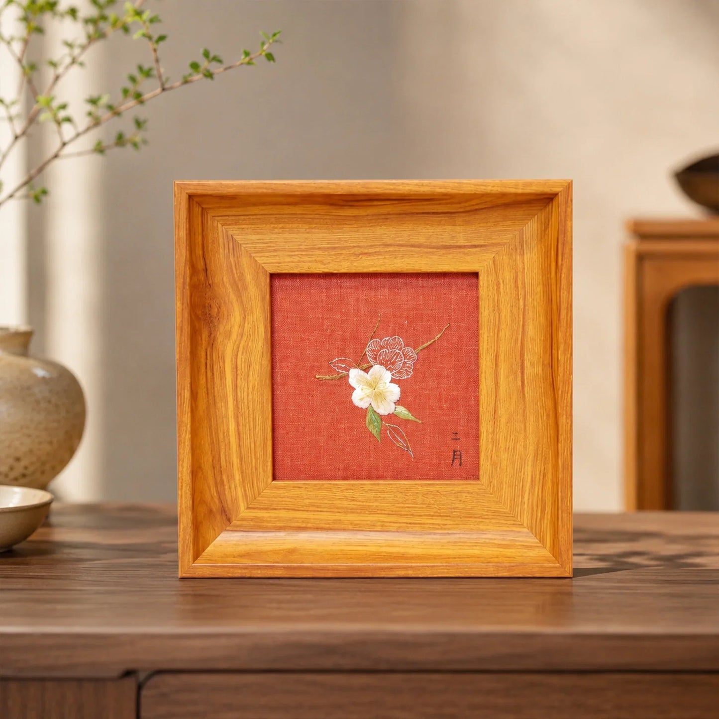 Apricot Blossom Suzhou Embroidery Ornament