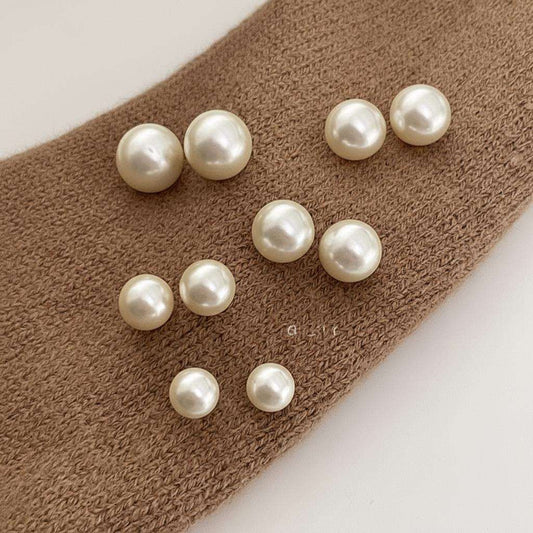 Natural Pearl Stud Earrings | Handmade Sterling Silver Post | Classic Bridal Jewelry Gift