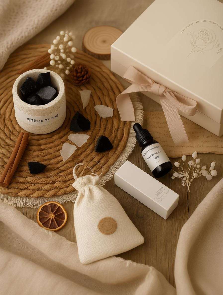 Luxury Aromatherapy Diffuser Gift Set: Porous Stone &amp; Essential Oil