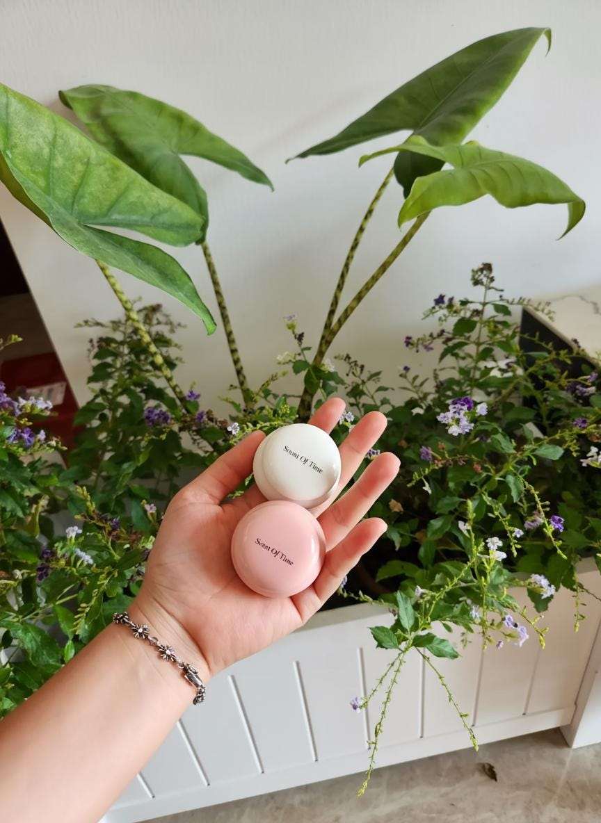 Natural Rose Petals Lip Balm &amp; Cheek Stain | Plant Based rouge in Ceramic Pot