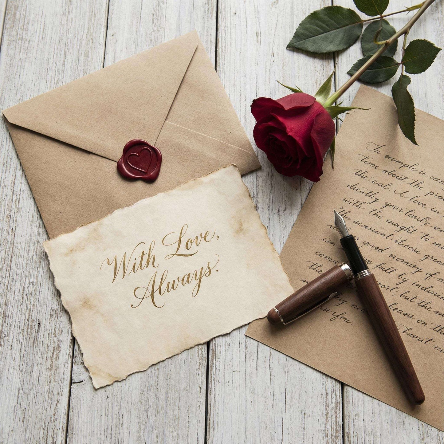 Vintage Feather Quill Pen Set – Calligraphy Writing, Luxury Gift Box