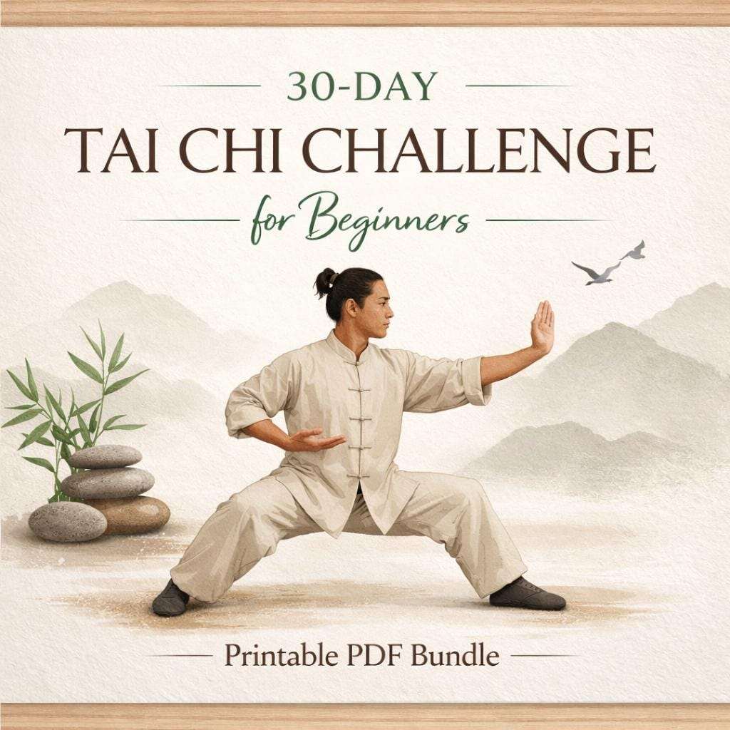 30-Day Visual Tai Chi Challenge, Balance &amp; Flexibility Guide (PDF)