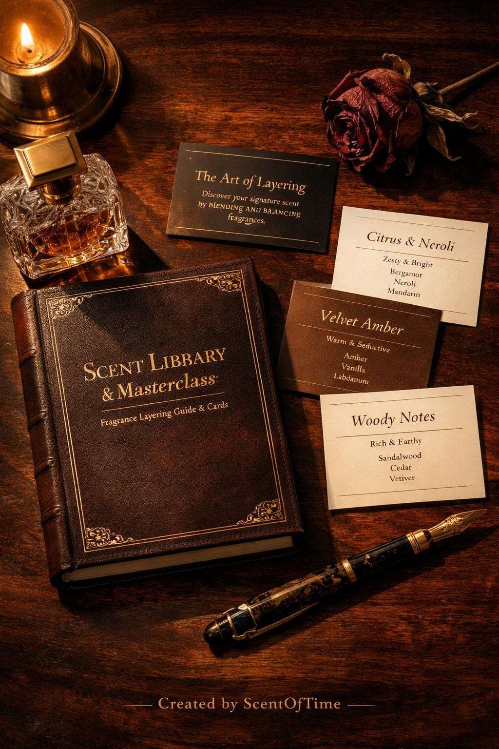 Scent Alchemist Masterclass: 50+ Fragrance Layering Cards &amp; DIY Balm Guide
