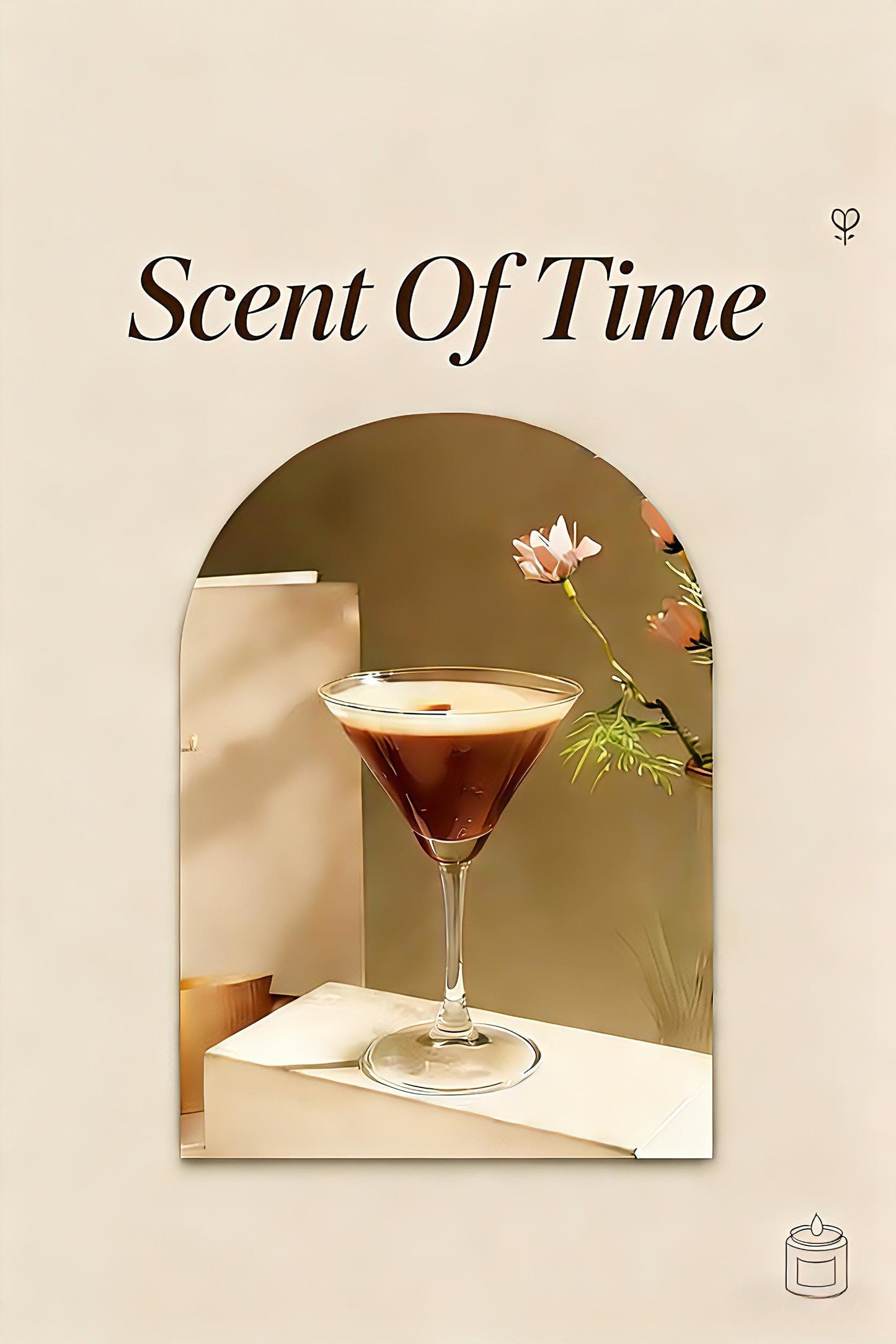 Coffee Martini Soy Wax Candle: Espresso & Vanilla Scent | Scent Of Time