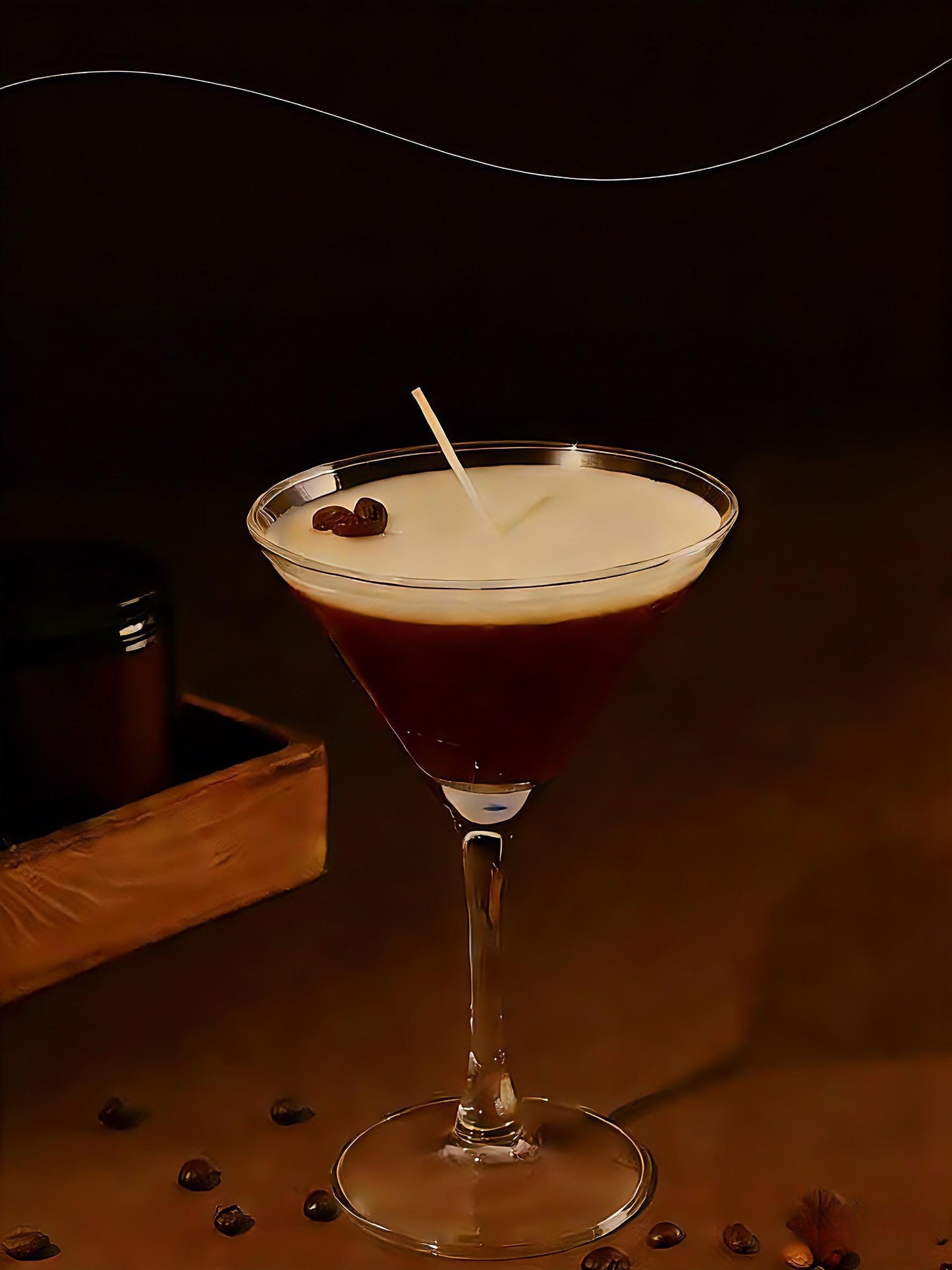 Coffee Martini Soy Wax Candle: Espresso & Vanilla Scent | Scent Of Time