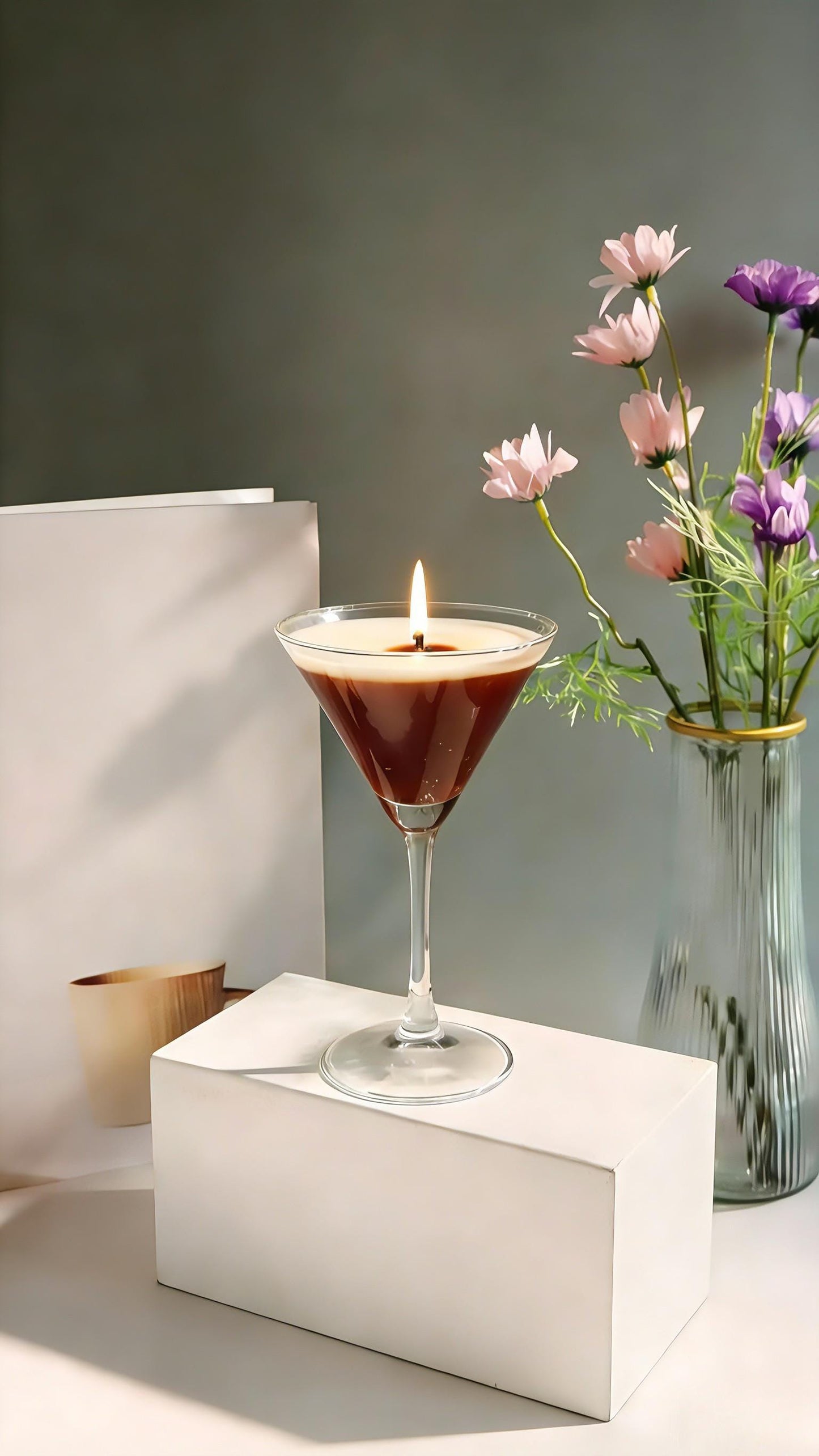 Coffee Martini Soy Wax Candle: Espresso & Vanilla Scent | Scent Of Time