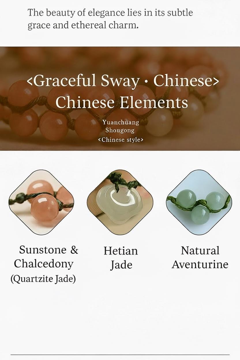 Adjustable Green Jade Bracelet, Lucky Energy Amulet, Natural Beaded Spiritual Jewelry - Scent Of Time