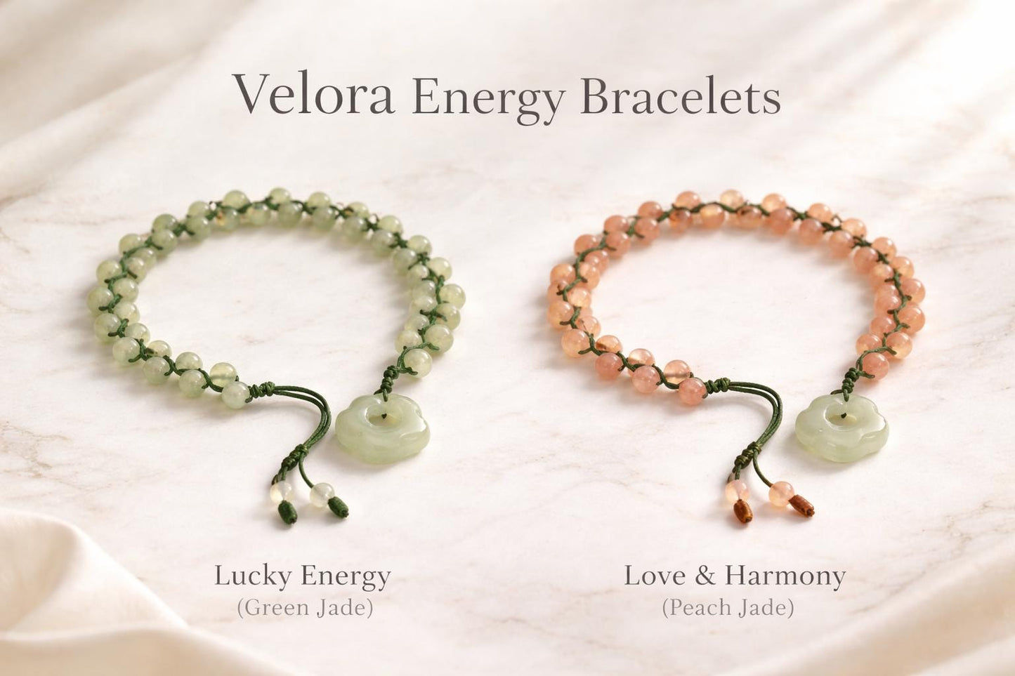 Adjustable Green Jade Bracelet, Lucky Energy Amulet, Natural Beaded Spiritual Jewelry - Scent Of Time