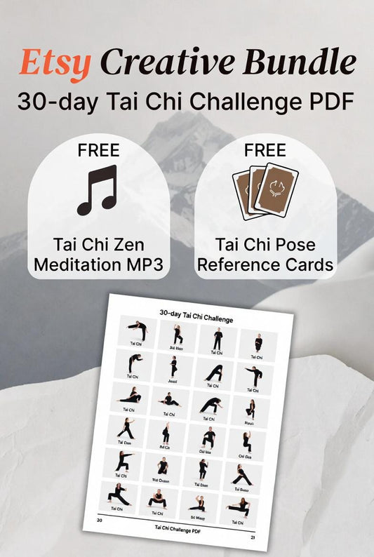 30-Day Visual Tai Chi Challenge, Balance &amp; Flexibility Guide (PDF) - Scent Of Time